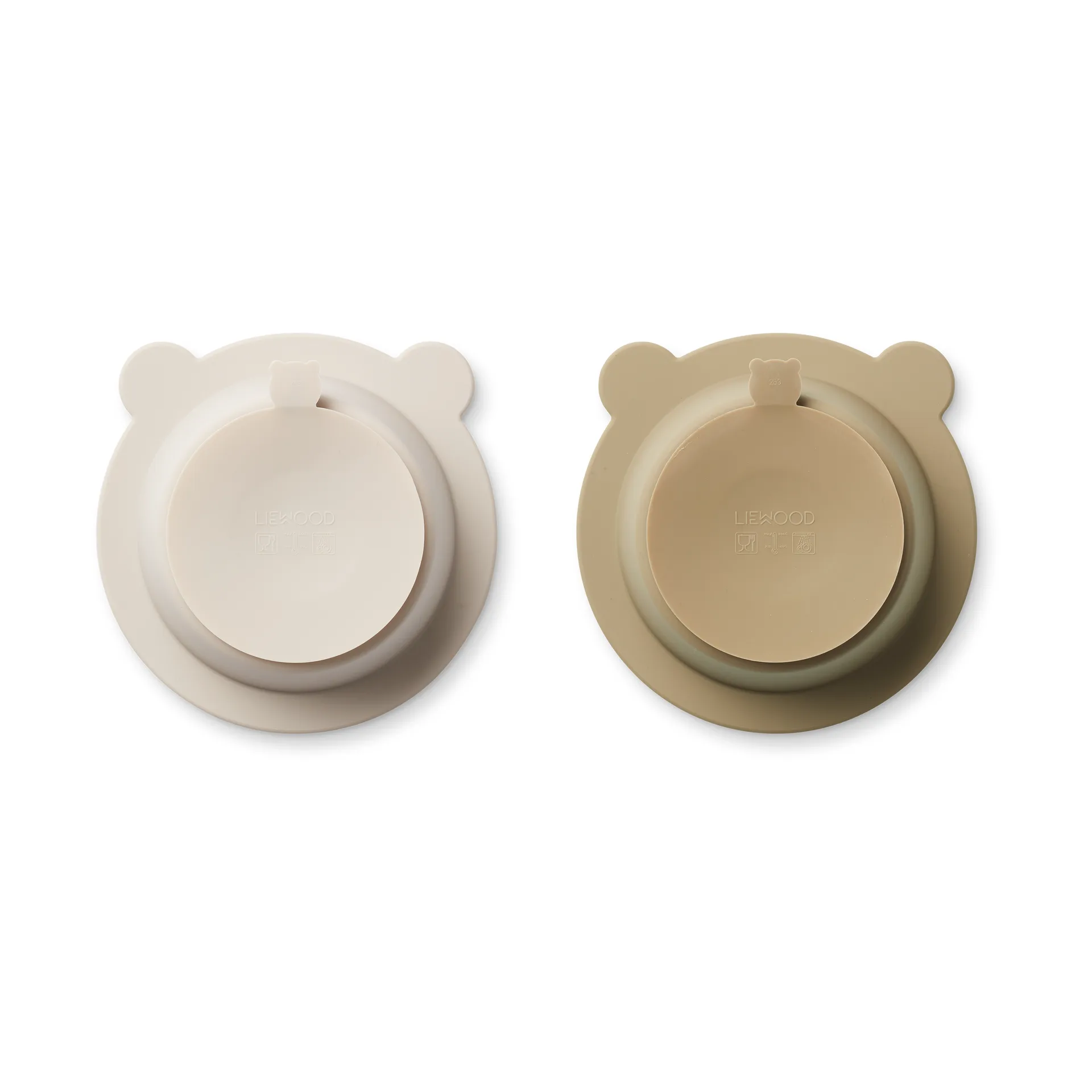 Peony skål med sugkopp Ø16 cm 2 delar, Sandy-Oat Liewood