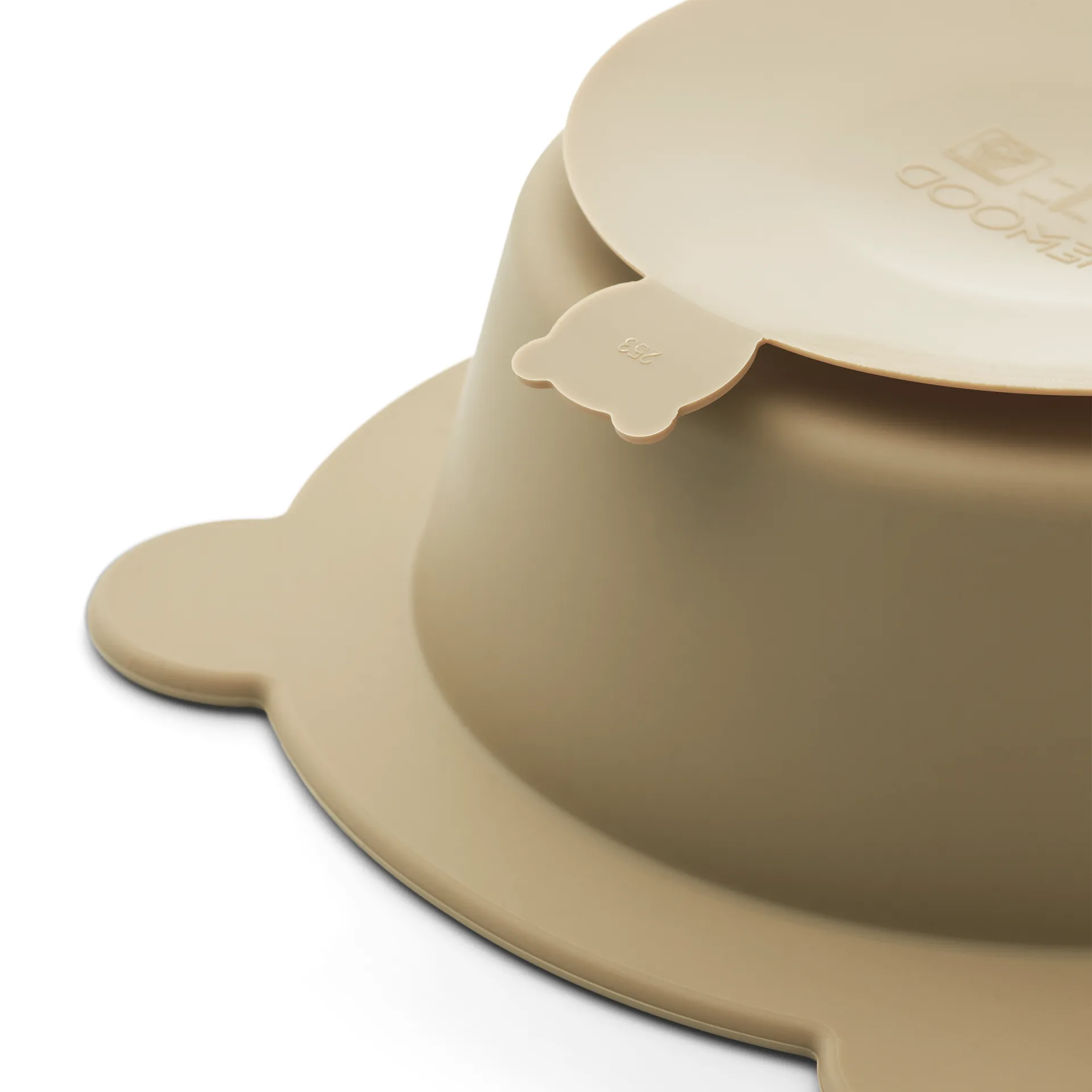 Peony skål med sugkopp Ø16 cm 2 delar, Sandy-Oat Liewood