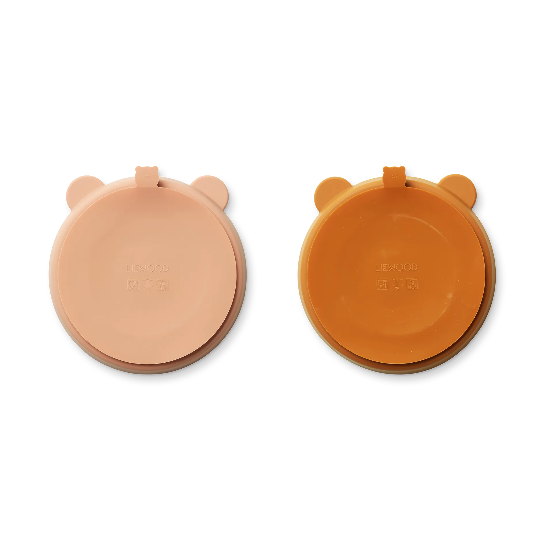 Stacy delad barntallrik 2-pack, Mustard-tuscany rose mix Liewood