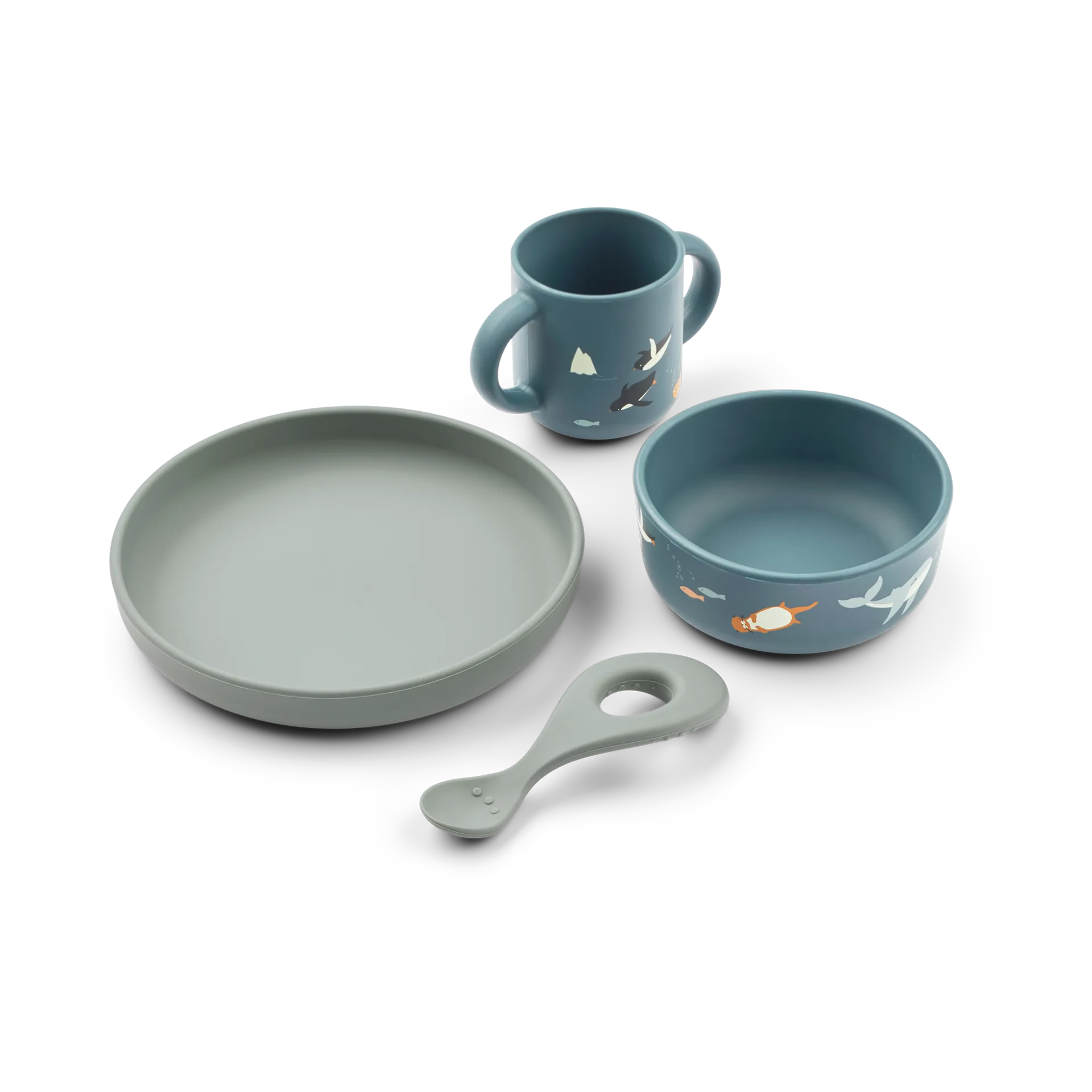 Vivi printed servisset 4 delar, Arctic Sea-Ocean view Liewood