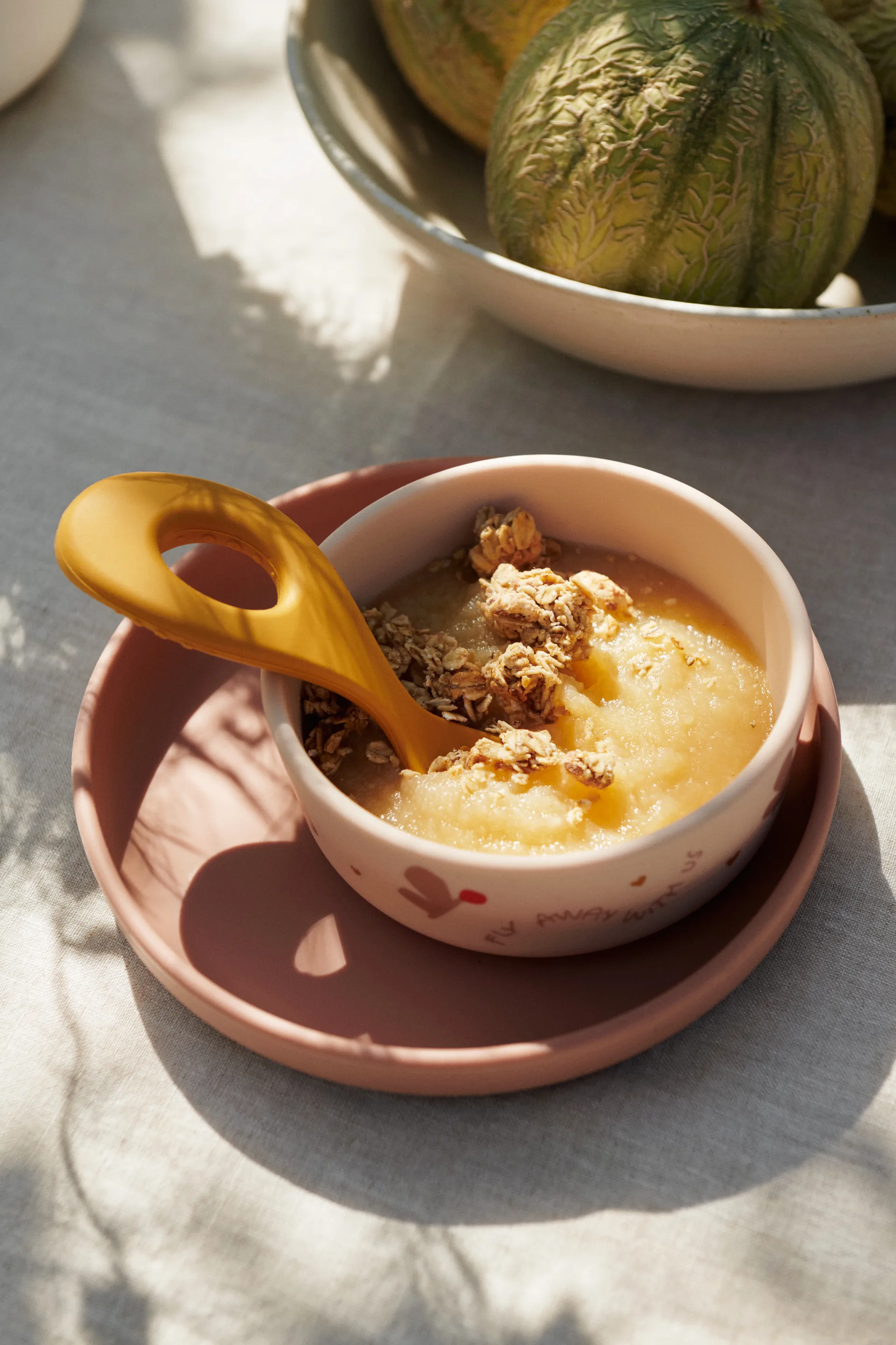 Vivi printed servisset 4 delar, Butterfly-apple blossom Liewood