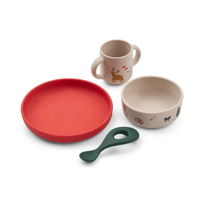 Vivi printed servisset 4 delar - Holiday-Sandy - Liewood