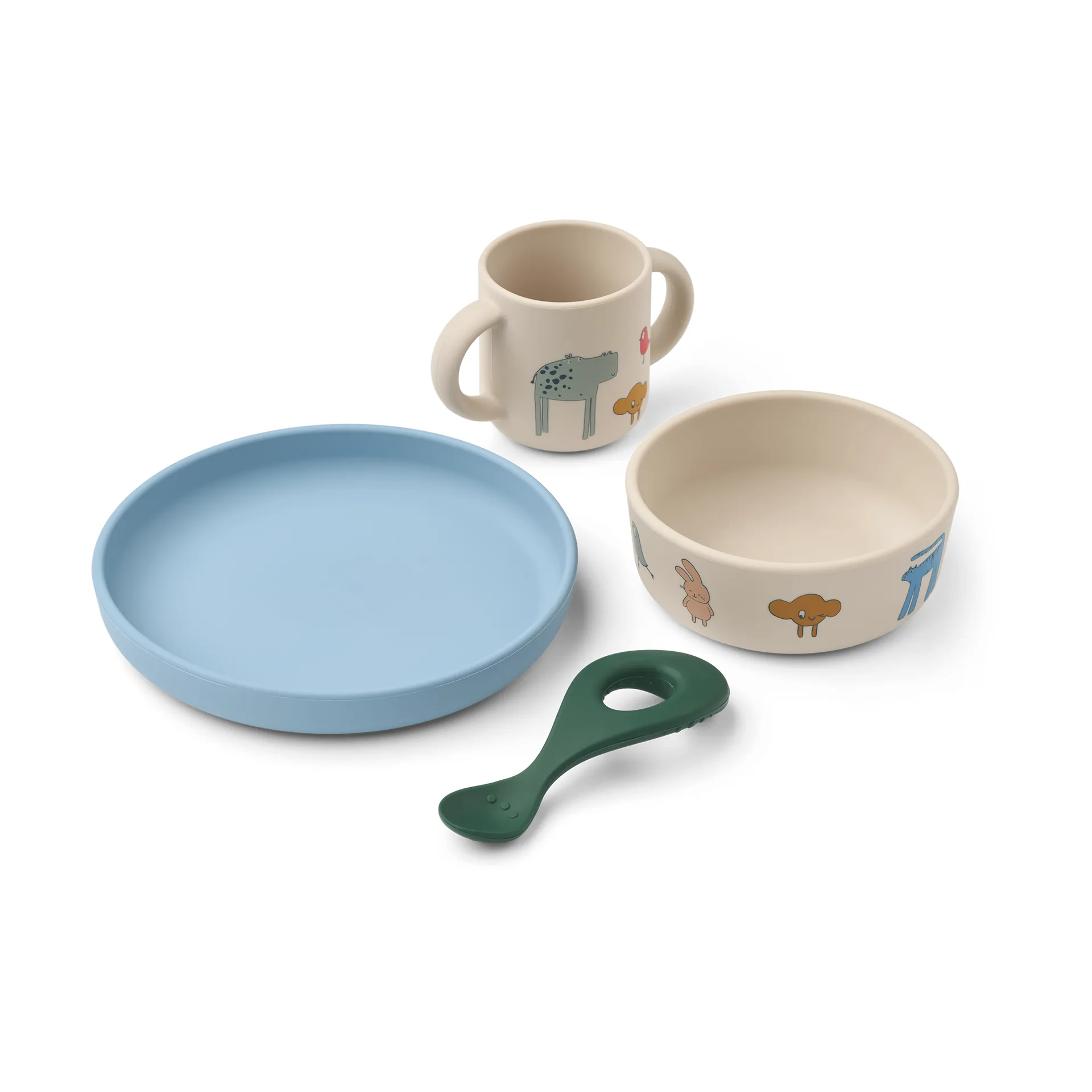 Liewood Vivi printed servisset 4 delar Imagine/Sandy