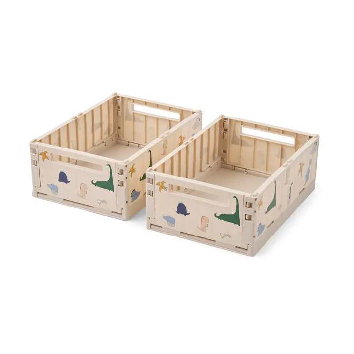 Weston förvaringbox - Dino roar-Sandy, printed - Liewood