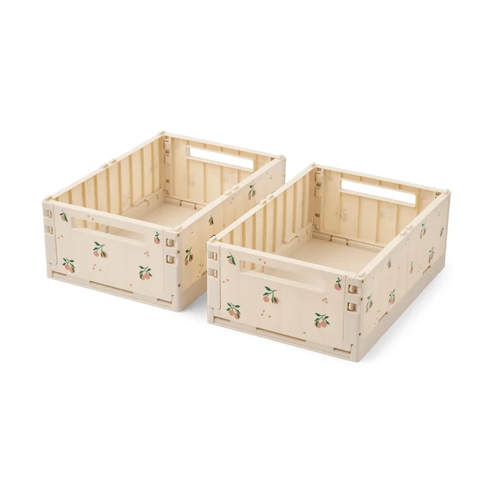 Weston förvaringbox - Peach-Sea shell, printed - Liewood
