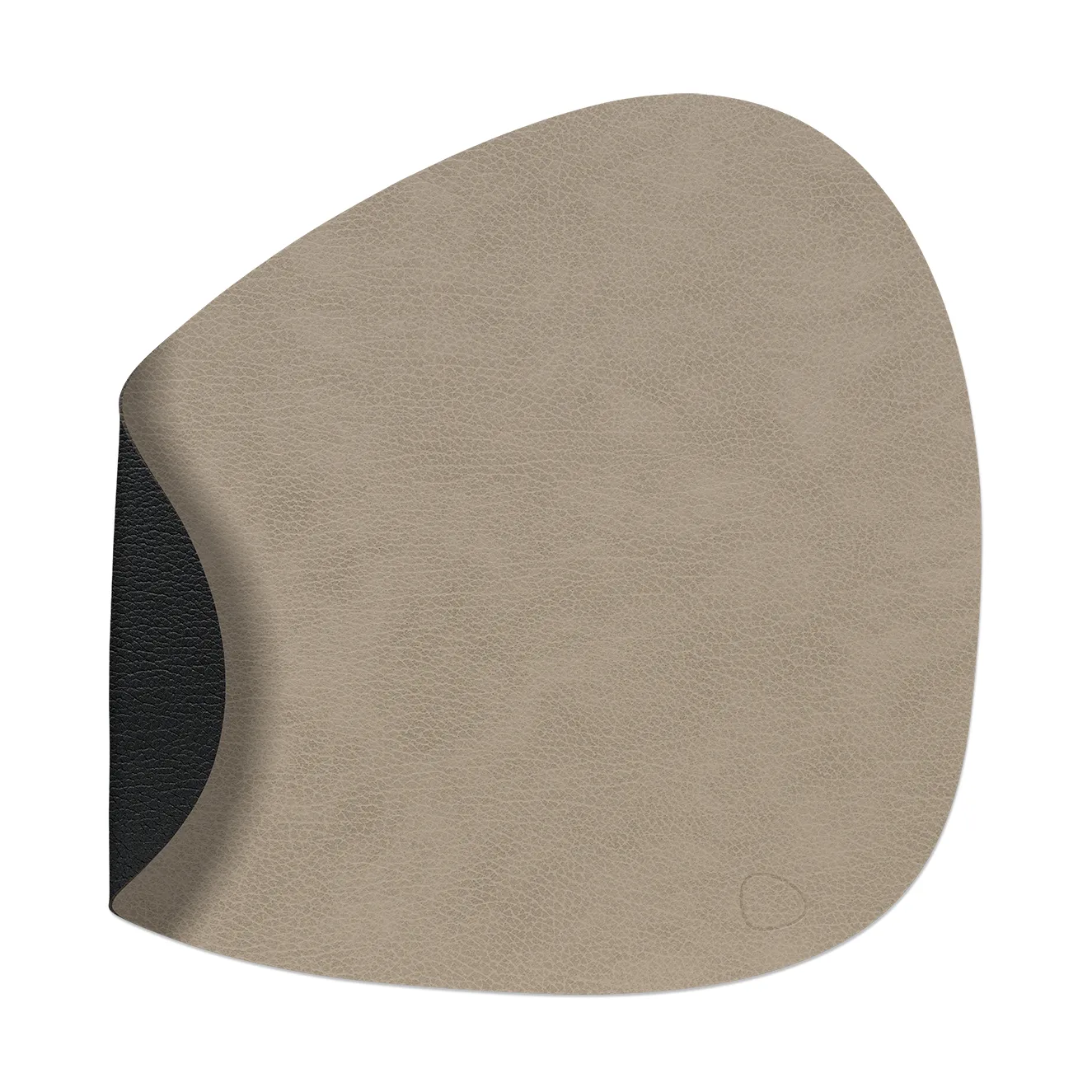 LIND DNA Bull bordstablett vändbar curve L 1 st Warm grey-black, 44x37 cm