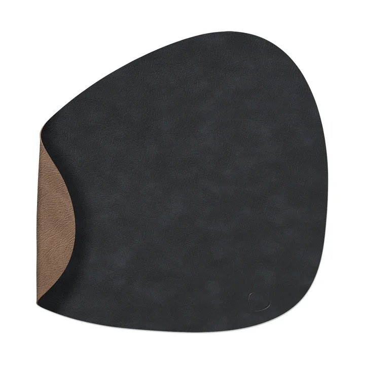 Cloud bordstablett vändbar curve L 1 st - Black-brown, 44x37 cm - LIND DNA