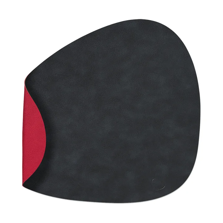 Cloud bordstablett vändbar curve L 1 st - Black-red, 44x37 cm - LIND DNA