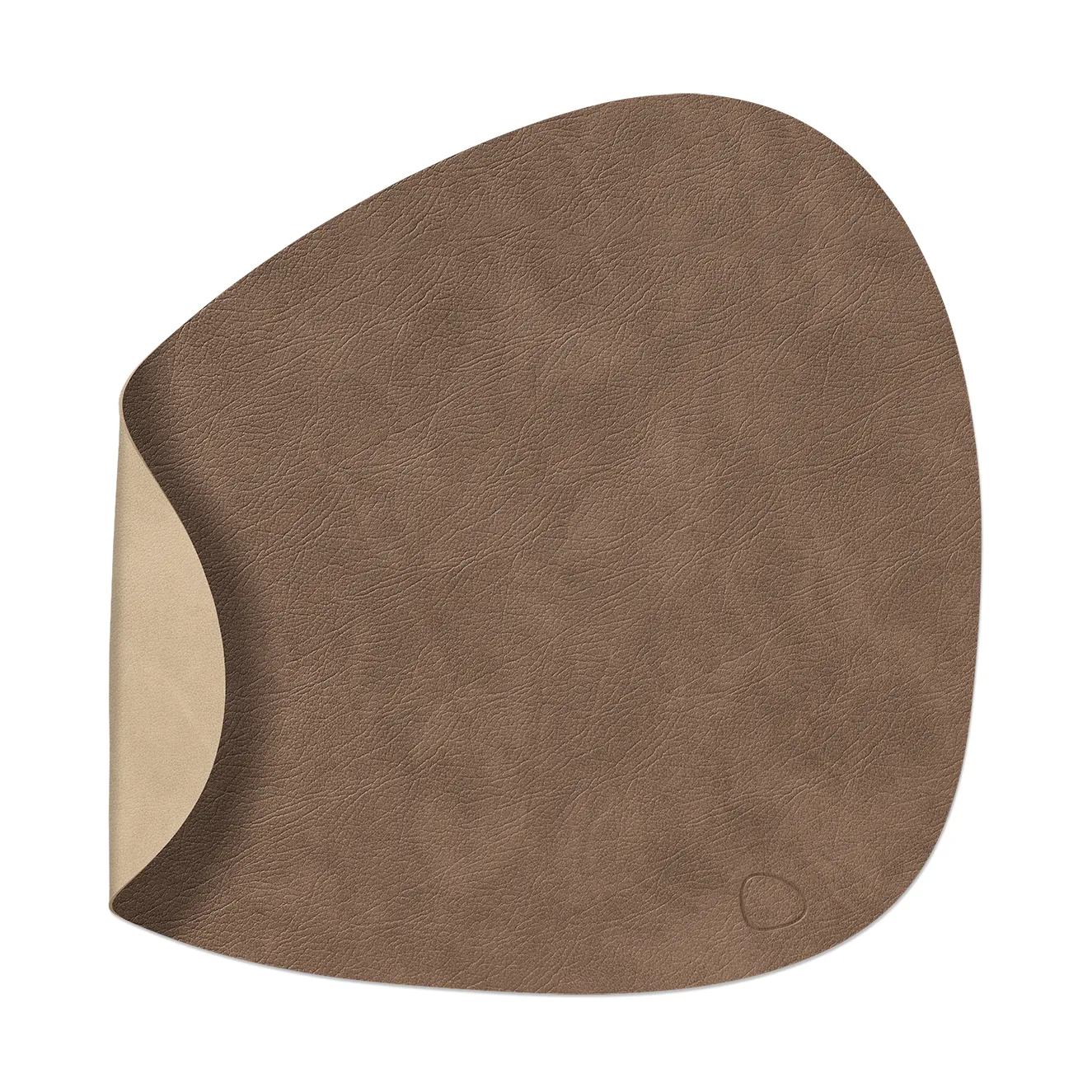Cloud-Nupo bordstablett vändbar curve L 1 st, Brown-sand, 44x37 cm LIND DNA