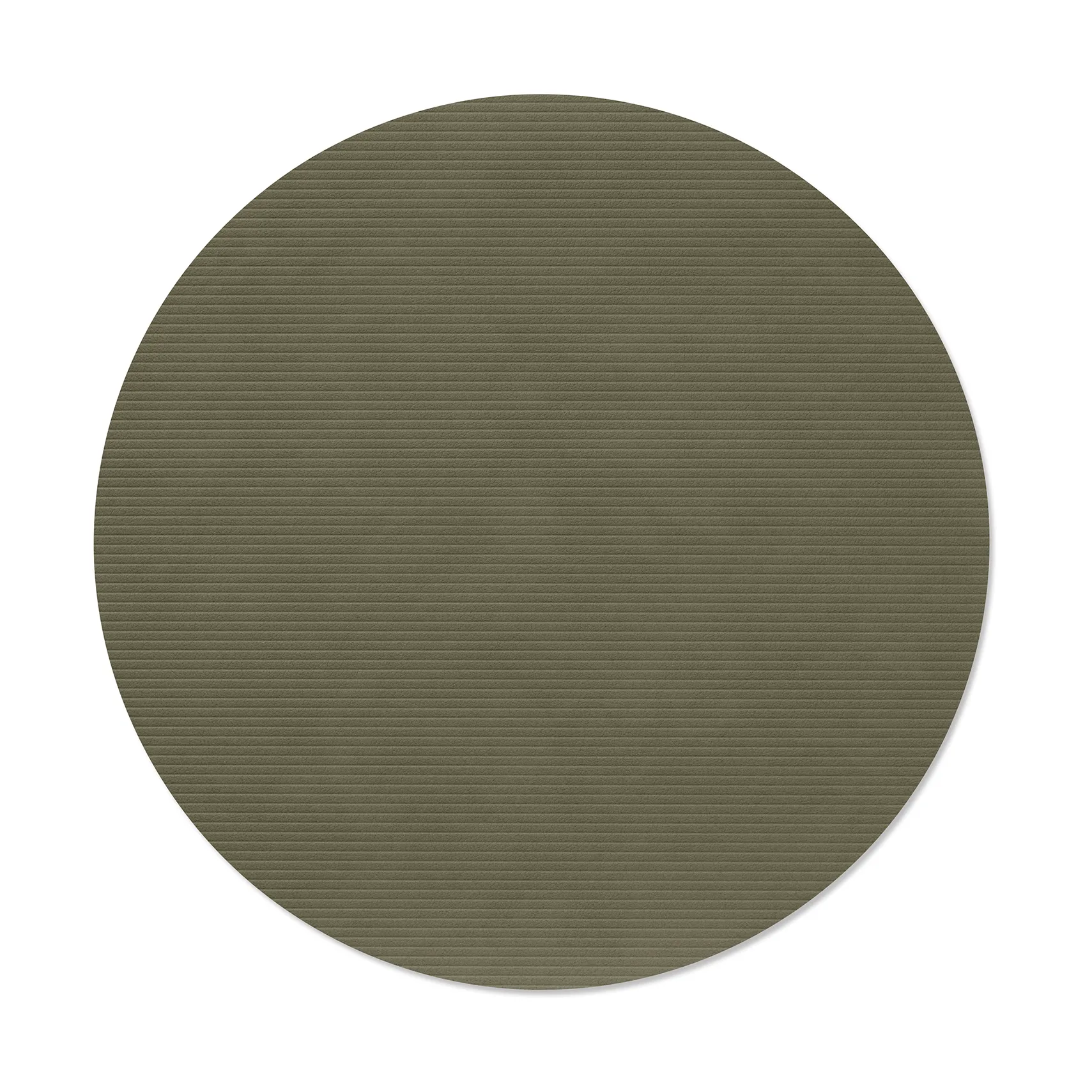 LIND DNA Corduroy bordstablett Army green, circle, L, Ø38 cm