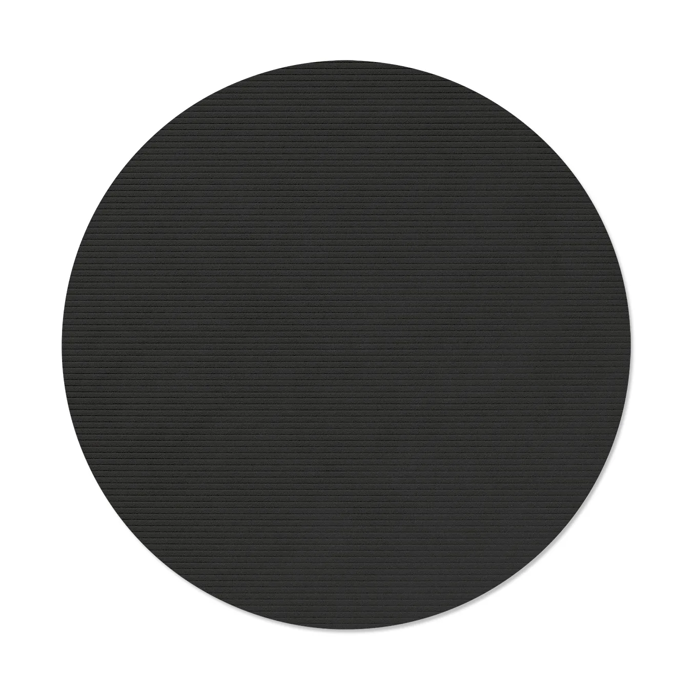 LIND DNA Corduroy bordstablett Black ink, circle, L, Ø38 cm