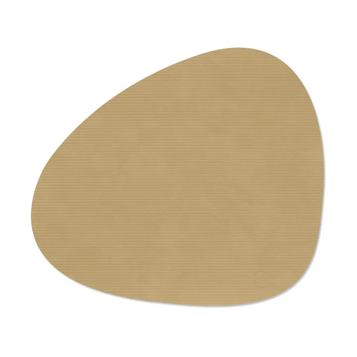 Corduroy bordstablett curve L - Khaki, 44x37 cm - LIND DNA