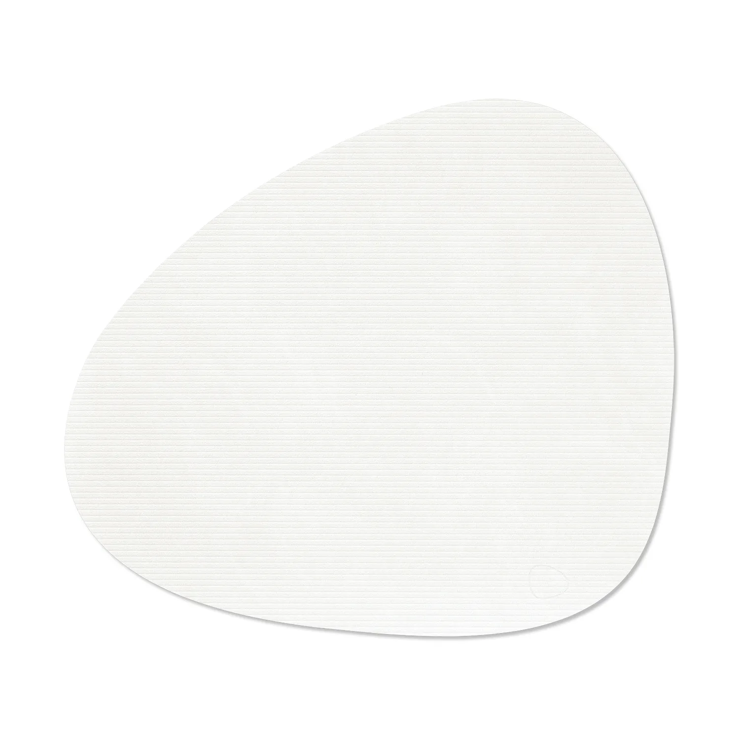 LIND DNA Corduroy bordstablett curve L Pure white, 44x37 cm