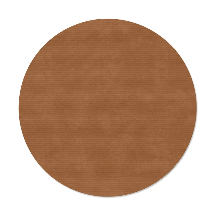 Corduroy bordstablett - Nature, circle, L, Ø38 cm - LIND DNA