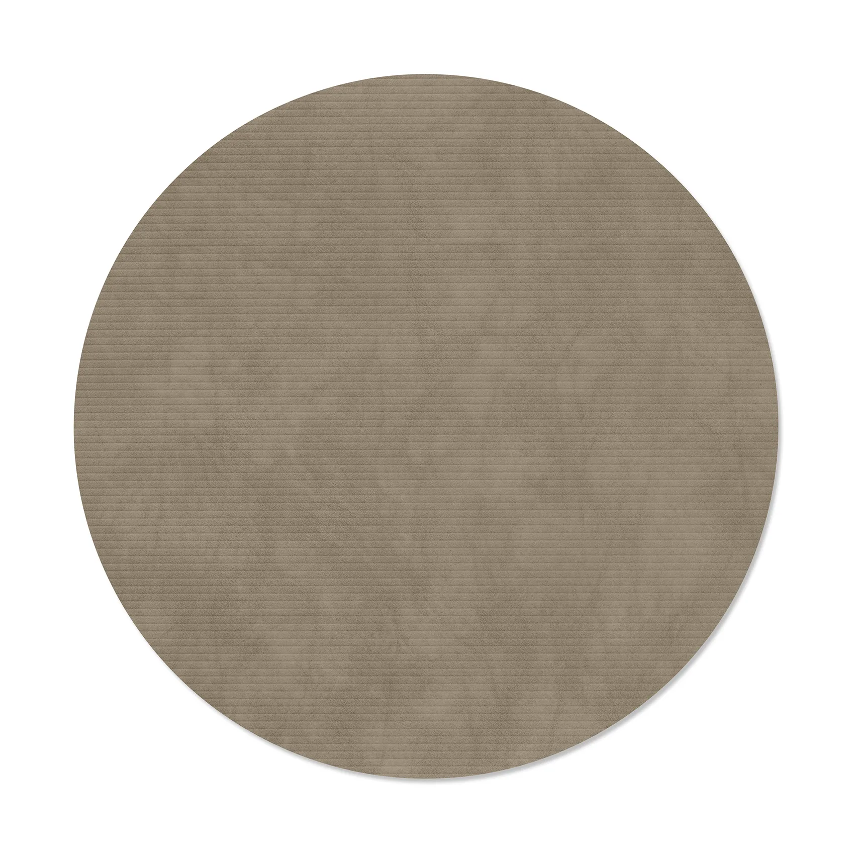 Corduroy bordstablett, Nomad grey, circle, L, Ø38 cm LIND DNA