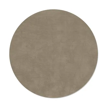 Corduroy bordstablett - Nomad grey, circle, L, Ø38 cm - LIND DNA