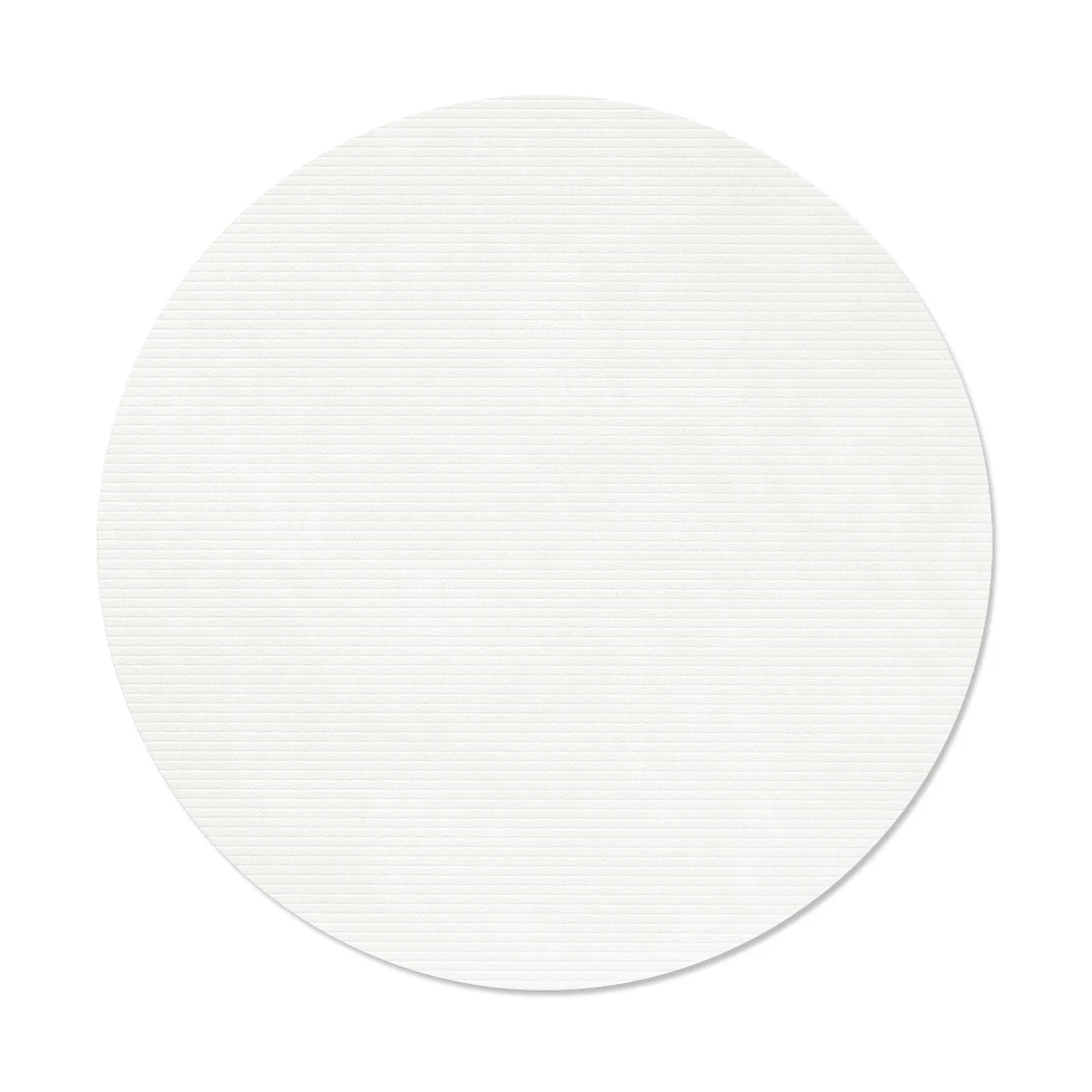 LIND DNA Corduroy bordstablett Pure white, circle, L, Ø38 cm