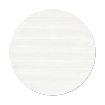 Corduroy bordstablett - Pure white, circle, L - LIND DNA