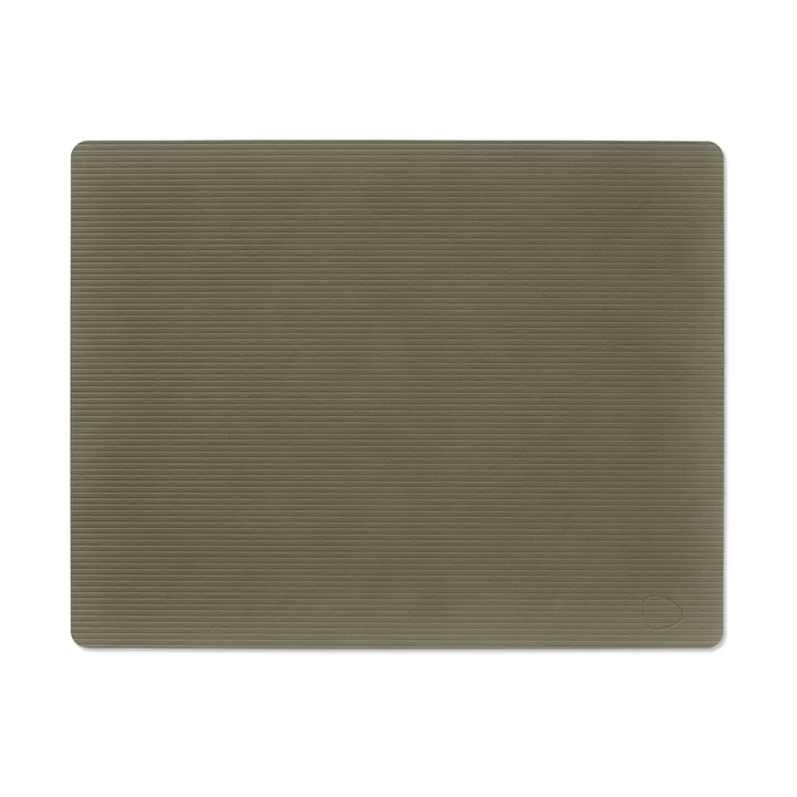 Corduroy bordstablett square L - Army Green, 45x35 cm - LIND DNA