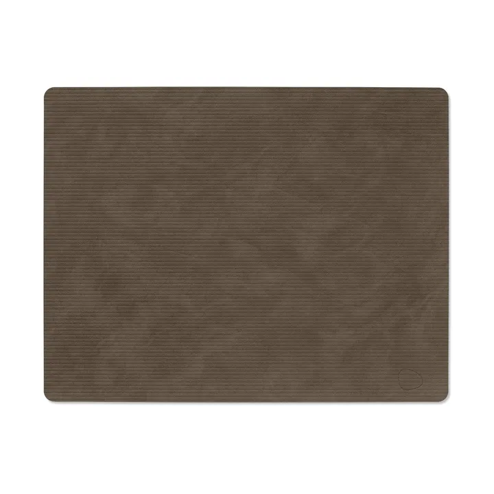 Corduroy bordstablett square L - Caviar, 45x35 cm - LIND DNA