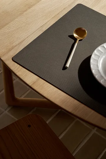 Corduroy bordstablett square L - Caviar - LIND DNA