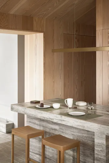 Corduroy bordstablett square L - Herbal Dust - LIND DNA