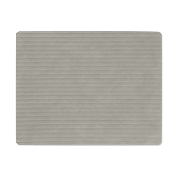 Corduroy bordstablett square L - Light Grey, 45x35 cm - LIND DNA