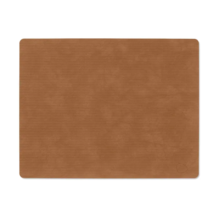 Corduroy bordstablett square L - Nature, 45x35 cm - LIND DNA