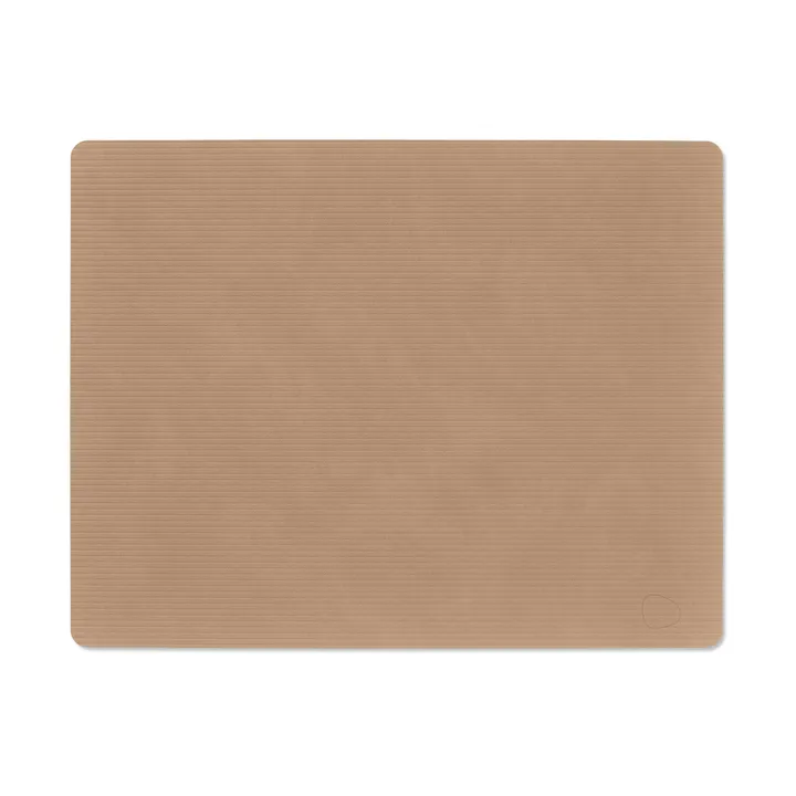 Corduroy bordstablett square L - Nougat, 45x35 cm - LIND DNA