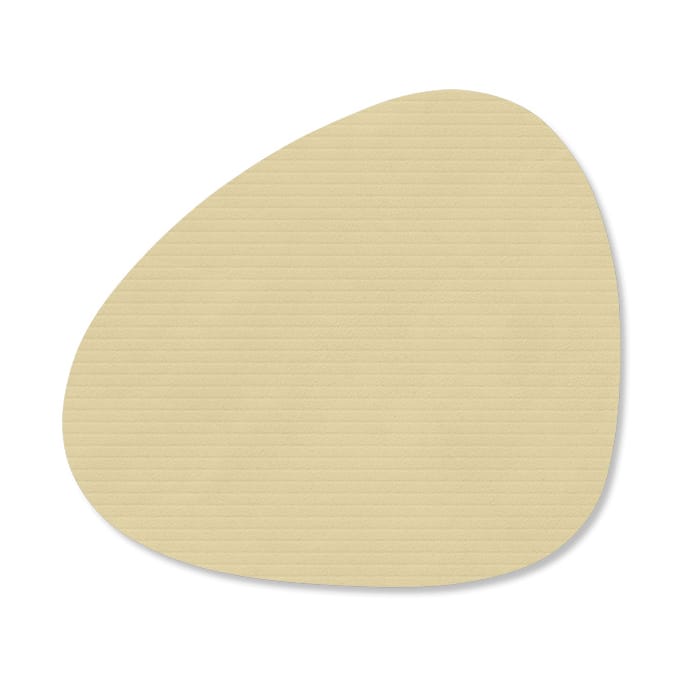 Corduroy glasunderlägg curve - Lemon Sorbet - LIND DNA