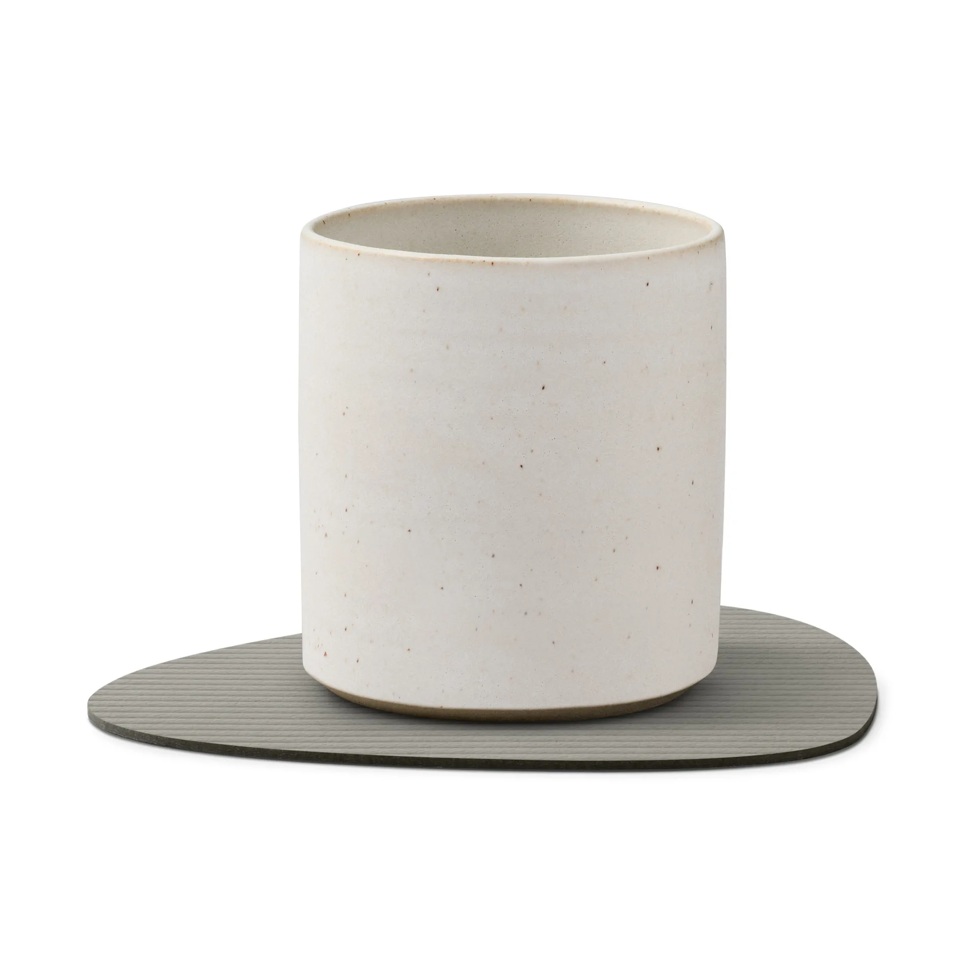 Corduroy glasunderlägg curve, Light Grey LIND DNA