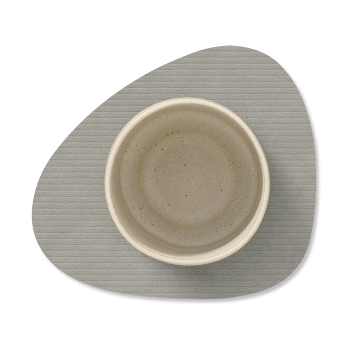 Corduroy glasunderlägg curve, Light Grey LIND DNA