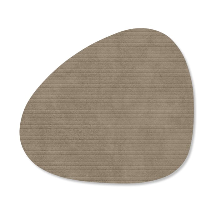 Corduroy glasunderlägg curve - Nomad Grey - LIND DNA