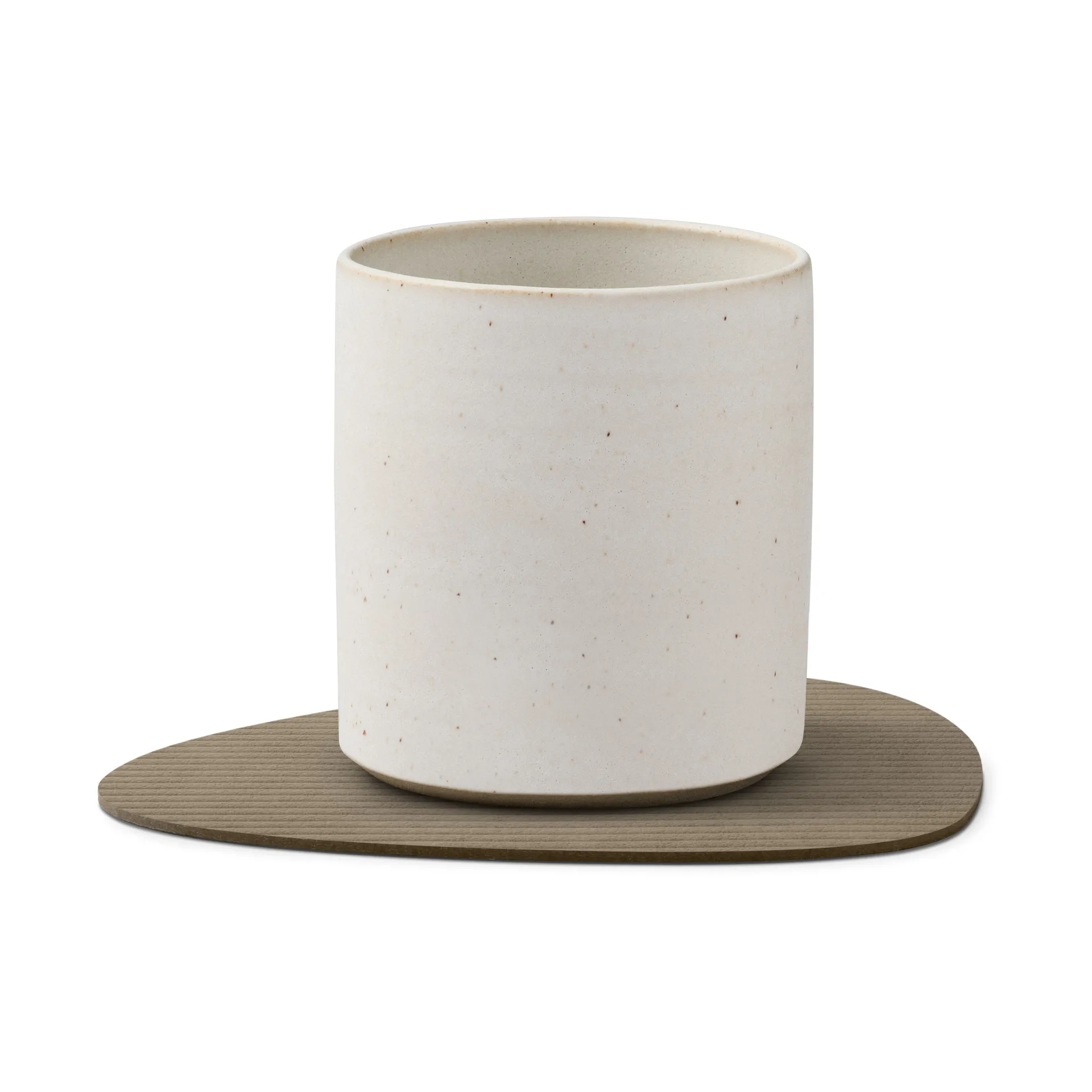 Corduroy glasunderlägg curve, Nomad Grey LIND DNA