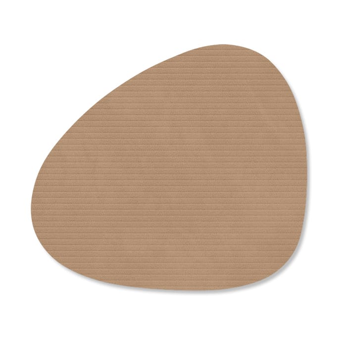 Corduroy glasunderlägg curve - Nougat - LIND DNA