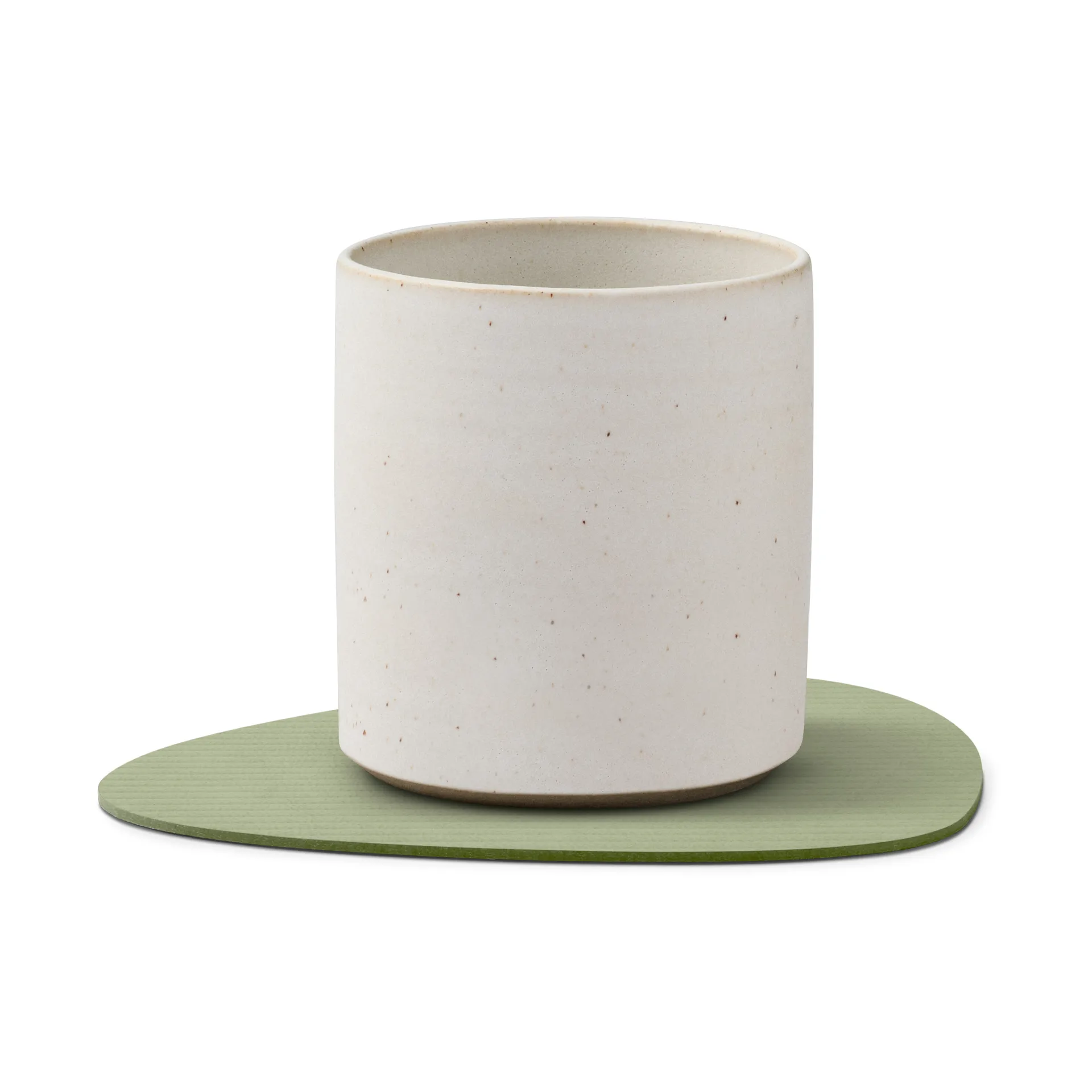 Corduroy glasunderlägg curve, Olive Green LIND DNA