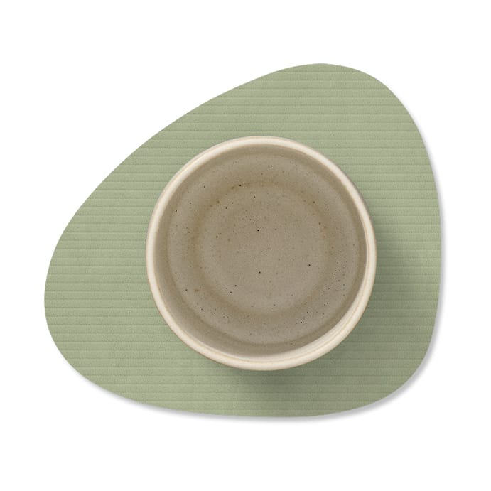 Corduroy glasunderlägg curve, Olive Green LIND DNA