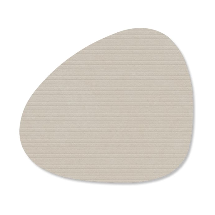 Corduroy glasunderlägg curve - Oyster White - LIND DNA
