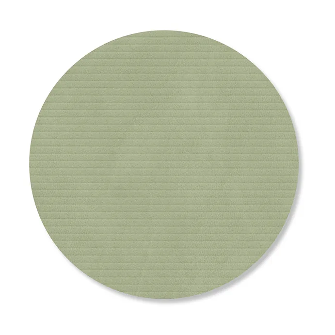 Corduroy glasunderlägg, Olive green, circle LIND DNA