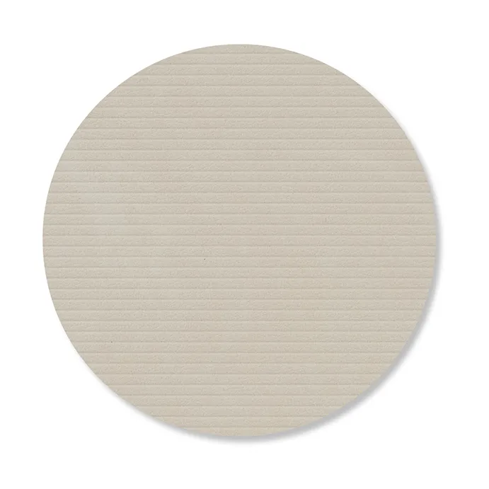 Corduroy glasunderlägg, Oyster white, circle LIND DNA