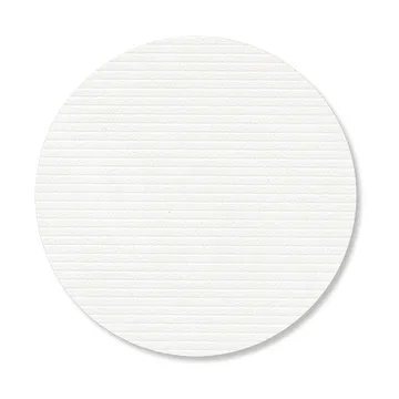 Corduroy glasunderlägg - Pure white, circle - LIND DNA