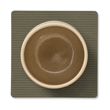 Corduroy glasunderlägg square - Army Green - LIND DNA