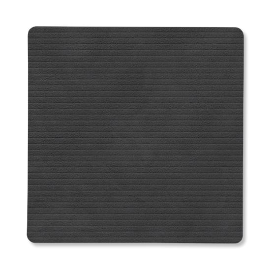 Corduroy glasunderlägg square - Black - LIND DNA