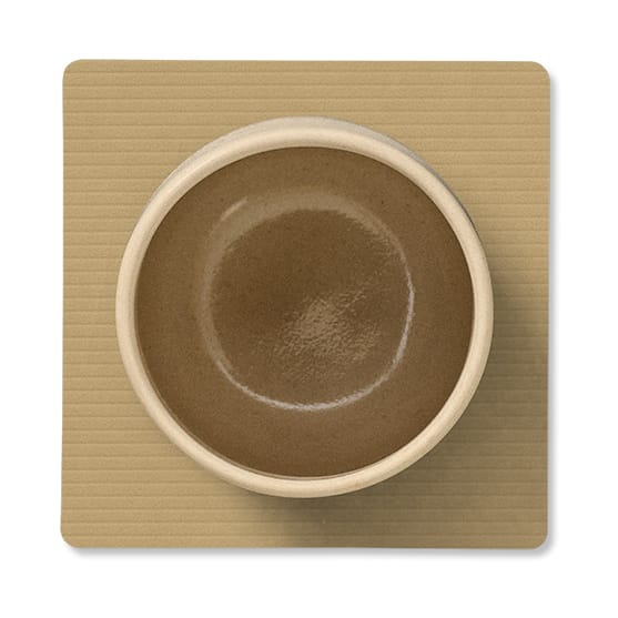 Corduroy glasunderlägg square, Khaki LIND DNA