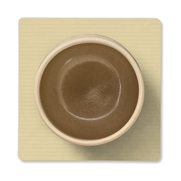 Corduroy glasunderlägg square - Lemon Sorbet - LIND DNA