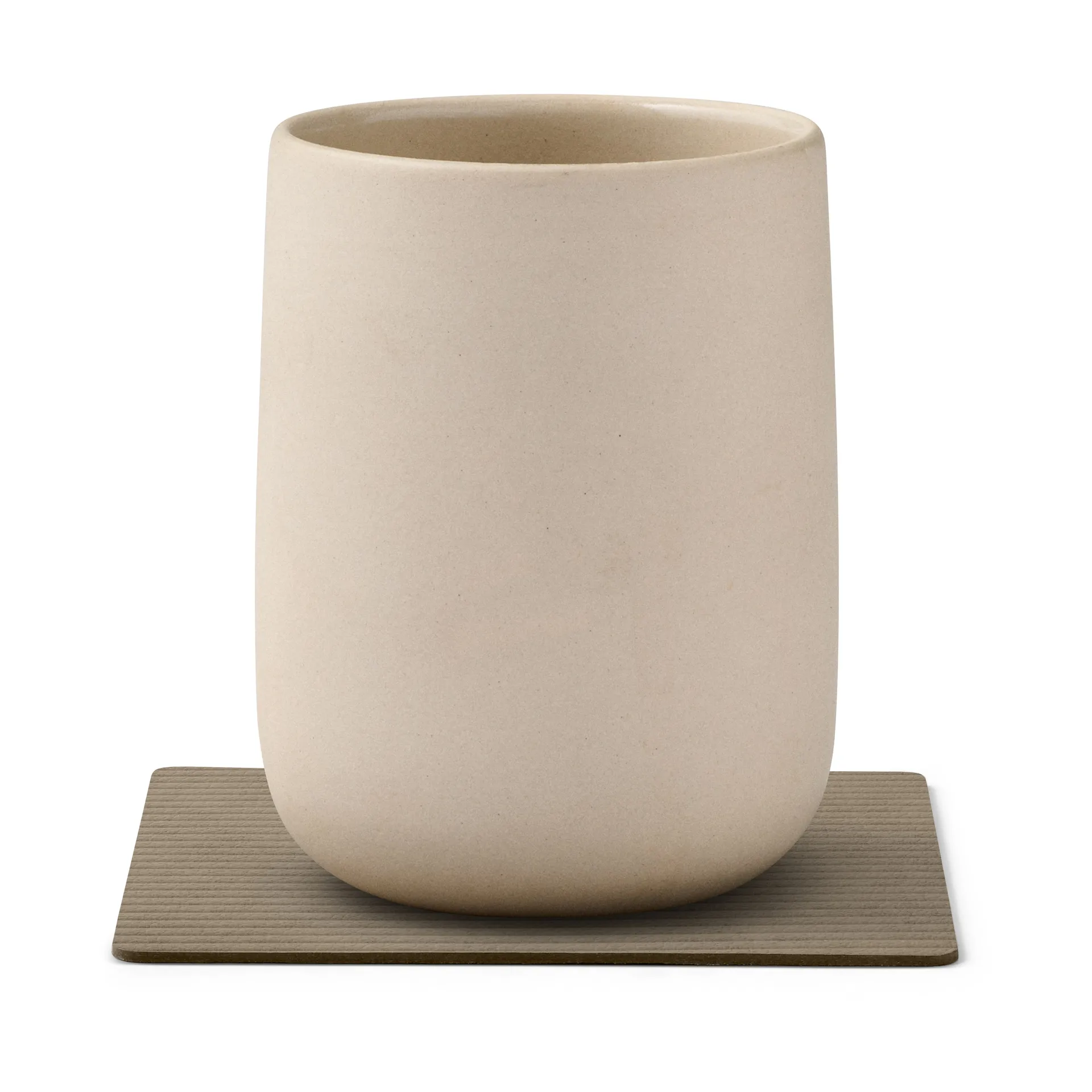 Corduroy glasunderlägg square, Nomad Grey LIND DNA