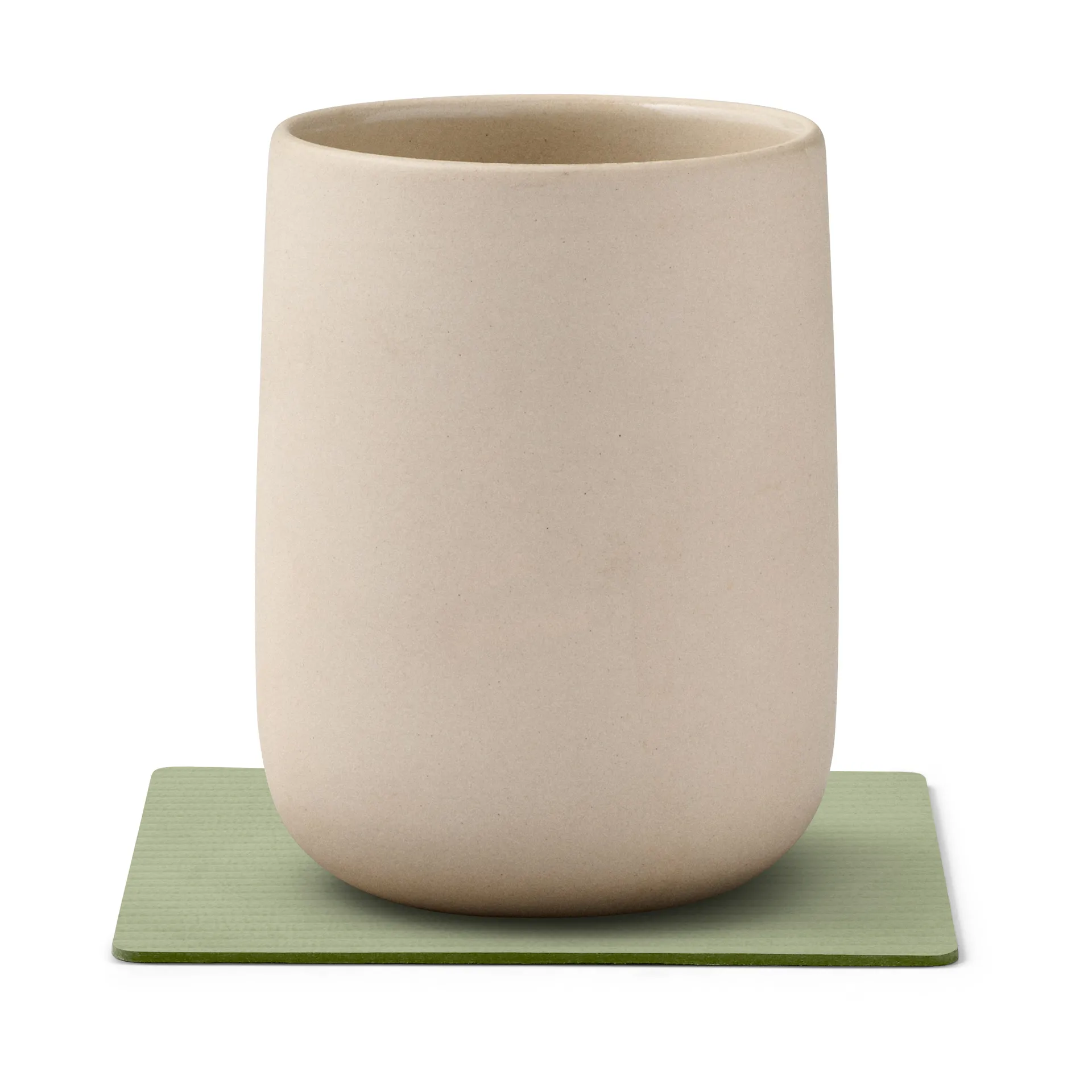 Corduroy glasunderlägg square, Olive Green LIND DNA