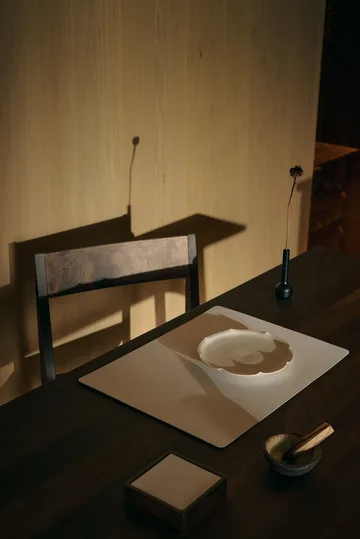 Corduroy glasunderlägg square - Pure white - LIND DNA