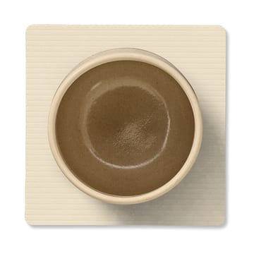 Corduroy glasunderlägg square - Vanilla - LIND DNA