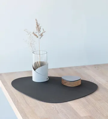 Core bordstablett curve L - Flecked anthracite, 44x37 cm - LIND DNA